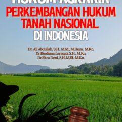 Hukum Agraria: Perkembangan Hukum Tanah Nasional di Indonesia - Dr. Ali Abdullah, S.H., M.M., M.Hum., M.Kn.; dkk.